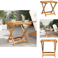 Vidaxl - Gartentisch Klappbar 50x50x50 cm Massivholz Akazie - Gartentisch - Akasienholzttisch - Klappender Tisch - Outdoor Möbel - Gartenmöbel von VIDAXL
