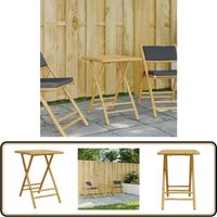 Vidaxl - Gartentisch Klappbar 55x55x75 cm Bambus - Bambusgartenmöbel - Klappbarer Gartentisch - Outdoortisch - Balkontisch - Esszimmerset von VIDAXL