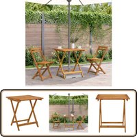 Gartentisch Klappbar 70x70x75 cm Massivholz Akazie - Gartentisch - Holzt Tisch - Klappbarer Tisch - Akazienholz - Gartenmöbel von VIDAXL
