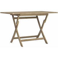 Bonnevie - Gartentisch,Terrassentisch Klappbar Grau 120x70x75 cm Massivholz Teak vidaXL von BONNEVIE