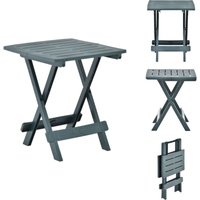 Gartentisch Klappbar Grün 45x43x50 cm Kunststoff - Gartentisch - Klapptisch - Outdoortisch - Plastiktisch - Esstisch von VIDAXL