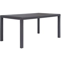 Gartentisch Braun 150x90x72 cm Kunststoff Rattan-Optik - Vidaxl Gartentisch Braun 150x90x72 cm Kunststoff Rattan-Optik - Vidaxl von VIDAXL