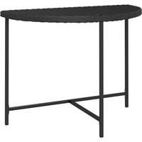 Gartentisch Schwarz 100x50x75 cm Poly Rattan vidaXL von VIDAXL