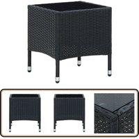 Gartentisch Schwarz 40x40x45 cm Poly Rattan - Gartentisch - Esstisch Im Freien - Terrasse Möbel - Balkon Deko - Rattan Tisch Gartentisch Schwarz 40x40x45 cm Poly Rattan - Gartentisch - Esstisch Im Freien - Terrasse Möbel - Balkon Deko - Rattan Tisch von VIDAXL