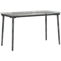 Gartentisch Schwarz 80 x 40 x 45.5 cm Poly Rattan Vidaxl von VIDAXL
