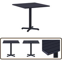 Gartentisch Schwarz 80x80x75 cm - Gartentisch - Esstisch Outdoor - Tisch Schwarz - Balkontisch - Terrassenmöbel Gartentisch Schwarz 80x80x75 cm - Gartentisch - Esstisch Outdoor - Tisch Schwarz - Balkontisch - Terrassenmöbel von VIDAXL