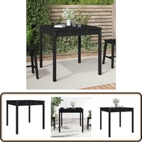 Gartentisch Schwarz 82,5x82,5x76 cm Massivholz Kiefer - Gartentisch - Esstisch - Holzt Tisch - Kiefernholz - Gartenmöbel Gartentisch Schwarz 82,5x82,5x76 cm Massivholz Kiefer - Gartentisch - Esstisch - Holzt Tisch - Kiefernholz - Gartenmöbel von VIDAXL