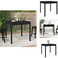 Gartentisch Schwarz 82,5x82,5x76 cm Massivholz Kiefer - Gartentisch - Esstisch - Holzt Tisch - Kiefernholz - Gartenmöbel Gartentisch Schwarz 82,5x82,5x76 cm Massivholz Kiefer - Gartentisch - Esstisch - Holzt Tisch - Kiefernholz - Gartenmöbel von VIDAXL