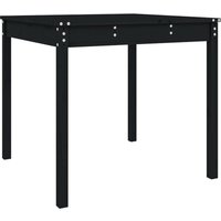 Gartentisch Schwarz 82,5x82,5x76 cm Massivholz Kiefer Vidaxl Schwarz von BONNEVIE