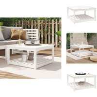 Gartentisch Weiß 82,5x82,5x45 cm Massivholz Kiefer - Gartenmöbel - Esszimmerset - Terrassenmöbel - Holzmöbel - Kiefernholztisch Gartentisch Weiß 82,5x82,5x45 cm Massivholz Kiefer - Gartenmöbel - Esszimmerset - Terrassenmöbel - Holzmöbel - Kiefernholztisch von VIDAXL
