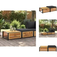 Gartentisch mit Hocker Massivholz Akazie - Esszimmerset - Gartenstuhl - Esstische - Holztisch - Outdoor Möbel Gartentisch mit Hocker Massivholz Akazie - Esszimmerset - Gartenstuhl - Esstische - Holztisch - Outdoor Möbel von VIDAXL
