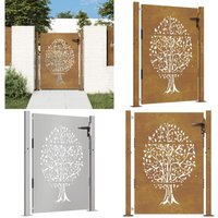 Vidaxl - Gartentor 105x155 cm Cortenstahl Baum-Design - Cortenstahl Tor - Gartentor - Metalltor - Rustikales Tor - Designer Tor - Home & Living Vidaxl - Gartentor 105x155 cm Cortenstahl Baum-Design - Cortenstahl Tor - Gartentor - Metalltor - Rustikales Tor - Designer Tor - Home & Living von VIDAXL