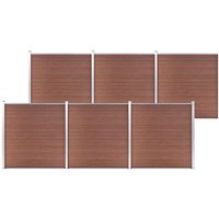 Vidaxl - Gartenzaun wpc 1045x186 cm Braun Vidaxl - Gartenzaun wpc 1045x186 cm Braun von VIDAXL