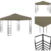 Gartenzelt 3x3 m Taupe 180 g/m² - Gartenpavillon - Gartenpavillons - Garten Pavillon - Pavillon Im Freien Gartenzelt 3x3 m Taupe 180 g/m² - Gartenpavillon - Gartenpavillons - Garten Pavillon - Pavillon Im Freien von VIDAXL