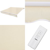 Gelenkarmmarkise Motorisiert 400 cm Cremeweiß - Markise - Sonnensegel - Gartendeck - Terrassenüberdachung - Aluminiummarkise - Home & Living von VIDAXL