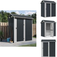 Vidaxl - Gerätehaus Anthrazit 192x152,5x237 cm Verzinkter Stahl - Geräteschuppen - Gartenhaus - Werkzeuglager - Outdoor-Lagerraum - Anthrazit Vidaxl - Gerätehaus Anthrazit 192x152,5x237 cm Verzinkter Stahl - Geräteschuppen - Gartenhaus - Werkzeuglager - Outdoor-Lagerraum - Anthrazit von VIDAXL