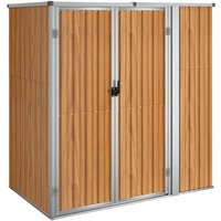 Vidaxl - Gerätehaus Braun 161x89x161 cm Verzinkter Stahl von VIDAXL