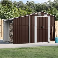 Gerätehaus Braun 277x192,5x179 cm Verzinkter Stahl - Vidaxl Gerätehaus Braun 277x192,5x179 cm Verzinkter Stahl - Vidaxl von VIDAXL
