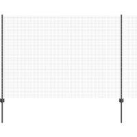 Vidaxl - Geschweißter Drahtzaun mit 22 U-Posts Grau 1,6x25 m Stahl Vidaxl - Geschweißter Drahtzaun mit 22 U-Posts Grau 1,6x25 m Stahl von VIDAXL