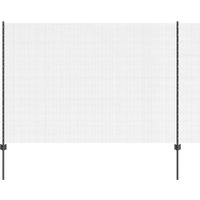 Vidaxl - Geschweißter Drahtzaun mit 44 U-Posts Grau 1,5x50 m Stahl von VIDAXL