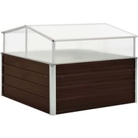 Gewächshaus Braun 100 x 100 x 85 cm Verzinkter Stahl - Vidaxl von VIDAXL