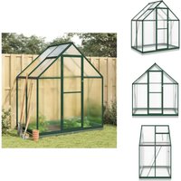 Gewächshaus mit Fundamentrahmen Grün 169x114x202 cm Aluminimum - Gehäuse - Gewächshaus - Gartenhaus - Alu Greenhouse - Polycarbonat Greenhouse Gewächshaus mit Fundamentrahmen Grün 169x114x202 cm Aluminimum - Gehäuse - Gewächshaus - Gartenhaus - Alu Greenhouse - Polycarbonat Greenhouse von VIDAXL