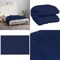 Gewichtsdecke Blau 122x183 cm 9 kg Stoff - Gewichtsdecke - Schlafdecke - Bettdecke - Blaue Decke - Daunendecke Alternative - Home & Living Gewichtsdecke Blau 122x183 cm 9 kg Stoff - Gewichtsdecke - Schlafdecke - Bettdecke - Blaue Decke - Daunendecke Alternative - Home & Living von VIDAXL