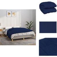 Vidaxl - Gewichtsdecke Blau 122x183 cm 9 kg Stoff - Gewichtsdecke - Schlafdecke - Bettdecke - Blaue Decke - Daunendecke Alternative Vidaxl - Gewichtsdecke Blau 122x183 cm 9 kg Stoff - Gewichtsdecke - Schlafdecke - Bettdecke - Blaue Decke - Daunendecke Alternative von VIDAXL