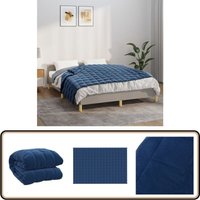 Gewichtsdecke Blau 135x200 cm 10 kg Stoff - Gewichtsdecke - Schlafberatung - Schlafen - Bettdecke - Daunendecke Gewichtsdecke Blau 135x200 cm 10 kg Stoff - Gewichtsdecke - Schlafberatung - Schlafen - Bettdecke - Daunendecke von VIDAXL