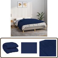 Gewichtsdecke Blau 140x200 cm 6 kg Stoff - Gewichtsdecke - Schlafdecke - Bettdecke - Blaue Decke - Daunendecke Alternative von VIDAXL