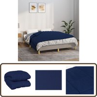 Gewichtsdecke Blau 150x200 cm 7 kg Stoff - Gewichtsdecke - Schlafhilfe - Bettdecke - Daunendecke Alternative - Blaue Decke von VIDAXL