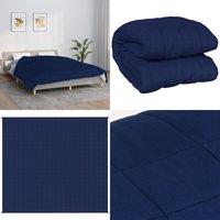 Gewichtsdecke Blau 200x220 cm 13 kg Stoff - Gewichtsdecke - Schlafdecke - Bettdecke - Blaue Decke - Daunendecke Alternative - Home & Living von VIDAXL