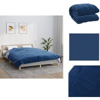 Gewichtsdecke Blau 200x220 cm 9 kg Stoff - Gewichtsdecke - Schlafdecke - Bettdecke - Blaue Decke - Schwere Decke von VIDAXL