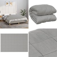 Vidaxl - Gewichtsdecke Grau 120x180 cm 9 kg Stoff - Gewichtsdecke - Schlafhilfe - Bettdach - Daunendecke Alternative - Schwere Decke - Home & Living von VIDAXL