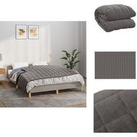 Vidaxl - Gewichtsdecke Grau 122x183 cm 5 kg Stoff - Gewichtsdecke - Schlafdecke - Decke - Kuscheldecke - Tiefenentspannung von VIDAXL