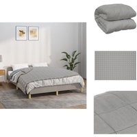 Vidaxl - Gewichtsdecke Grau 135x200 cm 6 kg Stoff - Gewichtsdecke - Schlafdecke - Bettdecke - Schlafdruckdecke - Stressabbau Vidaxl - Gewichtsdecke Grau 135x200 cm 6 kg Stoff - Gewichtsdecke - Schlafdecke - Bettdecke - Schlafdruckdecke - Stressabbau von VIDAXL