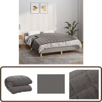 Gewichtsdecke Grau 135x200 cm 6 kg Stoff - Gewichtsdecke - Schlafdecke - Bettdecke - Schlafen - Stressabbau Gewichtsdecke Grau 135x200 cm 6 kg Stoff - Gewichtsdecke - Schlafdecke - Bettdecke - Schlafen - Stressabbau von VIDAXL