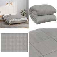Gewichtsdecke Grau 137x200 cm 10 kg Stoff - Gewichtsdecke - Schlafberatung - Schlafloser - Bettdecke - Daunendecke Alternative - Home & Living von VIDAXL
