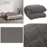 Gewichtsdecke Grau 150x200 cm 7 kg Stoff - Gewichtsdecke - Schlafhilfe - Stressabbau - Entspannung - Bettdecke - Home & Living Gewichtsdecke Grau 150x200 cm 7 kg Stoff - Gewichtsdecke - Schlafhilfe - Stressabbau - Entspannung - Bettdecke - Home & Living von VIDAXL