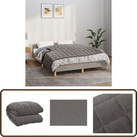 Gewichtsdecke Grau 150x200 cm 7 kg Stoff - Gewichtsdecke - Schlafhilfe - Stressabbau - Entspannung - Bettdecke Gewichtsdecke Grau 150x200 cm 7 kg Stoff - Gewichtsdecke - Schlafhilfe - Stressabbau - Entspannung - Bettdecke von VIDAXL
