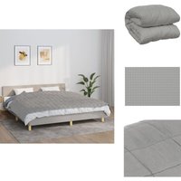 Gewichtsdecke Grau 155x220 cm 11 kg Stoff - Gewichtsdecke - Schlafhilfe - Bettdach - Daunendecke Alternative - Schwere Decke Gewichtsdecke Grau 155x220 cm 11 kg Stoff - Gewichtsdecke - Schlafhilfe - Bettdach - Daunendecke Alternative - Schwere Decke von VIDAXL