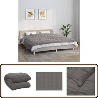 Gewichtsdecke Grau 155x220 cm 7 kg Stoff - Gewichtsdecke - Schlafhilfe - Decke - Kuscheldecke - Stressabbau von VIDAXL
