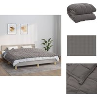 Vidaxl - Gewichtsdecke Grau 155x220 cm 7 kg Stoff - Gewichtsdecke - Schlafhilfe - Decke - Kuscheldecke - Stressabbau Vidaxl - Gewichtsdecke Grau 155x220 cm 7 kg Stoff - Gewichtsdecke - Schlafhilfe - Decke - Kuscheldecke - Stressabbau von VIDAXL