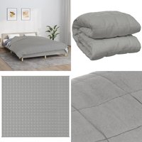 Gewichtsdecke Grau 200x220 cm 9 kg Stoff - Gewichtsdecke - Schlafberatung - Bettdecke - Schlafen - Stressabbau - Home & Living von VIDAXL