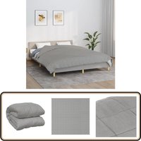 Gewichtsdecke Grau 220x235 cm 11 kg Stoff - Gewichtsdecke - Schlafhilfe - Bettdecke - Daunendecke Alternative - Schwere Decke Gewichtsdecke Grau 220x235 cm 11 kg Stoff - Gewichtsdecke - Schlafhilfe - Bettdecke - Daunendecke Alternative - Schwere Decke von VIDAXL