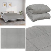 Gewichtsdecke Grau 220x260 cm 11 kg Stoff - Gewichtsdecke - Schlafhilfe - Bettdecke - Daunendecke Alternative - Schwere Decke - Home & Living von VIDAXL