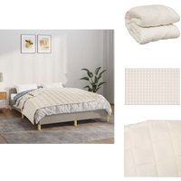 Gewichtsdecke Hellcreme 122x183 cm 5 kg Stoff - Gewichtsdecke - Schlafdecke - Bettdecke - Daunendecke - Schlafen Gewichtsdecke Hellcreme 122x183 cm 5 kg Stoff - Gewichtsdecke - Schlafdecke - Bettdecke - Daunendecke - Schlafen von VIDAXL
