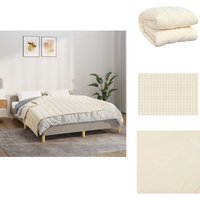 Vidaxl - Gewichtsdecke Hellcreme 135x200 cm 10 kg Stoff - Gewichtsdecke - Schlafdecke - Bettdecke - Schlafen - Stressabbau Vidaxl - Gewichtsdecke Hellcreme 135x200 cm 10 kg Stoff - Gewichtsdecke - Schlafdecke - Bettdecke - Schlafen - Stressabbau von VIDAXL