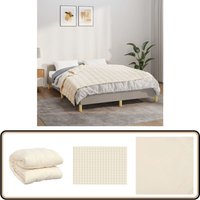Gewichtsdecke Hellcreme 135x200 cm 6 kg Stoff - Gewichtsdecke - Schlafdecke - Bettdecke - Schlafdruckdecke - Stressabbau von VIDAXL