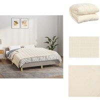 Vidaxl - Gewichtsdecke Hellcreme 138x200 cm 10 kg Stoff - Gewichtsdecke - Schlafhilfe - Decke - Kuscheldecke - Stressabbau Vidaxl - Gewichtsdecke Hellcreme 138x200 cm 10 kg Stoff - Gewichtsdecke - Schlafhilfe - Decke - Kuscheldecke - Stressabbau von VIDAXL
